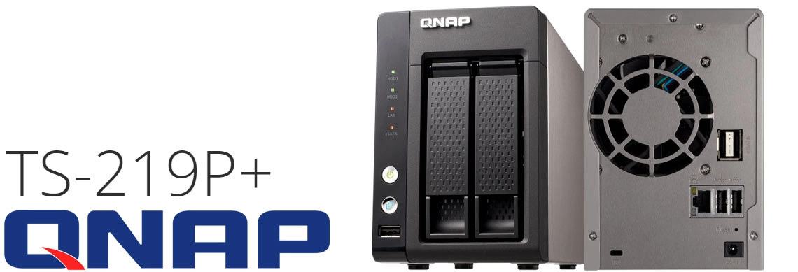 Qnap TS-219+ NAS Storage 2 baias para discos SATA 