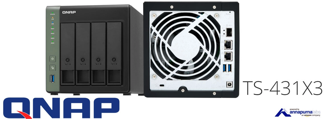 TS-431X3 64TB Qnap, Um NAS para 4 hard disks e processador quad-core