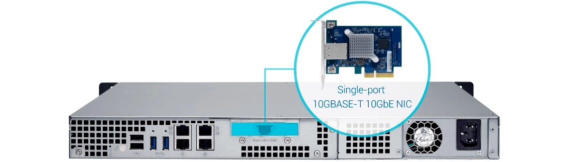 TS-463XU 20TB Qnap, NAS rackmount com conexão 10GbE