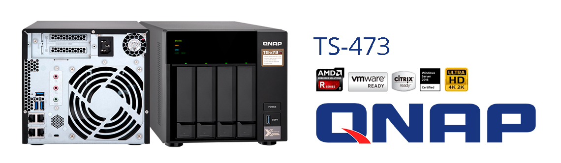 TS-473 24TB Qnap, storage NAS SATA com recursos profissionais