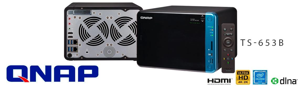 Qnap TS-653B, Storage NAS 6 baias com 24TB