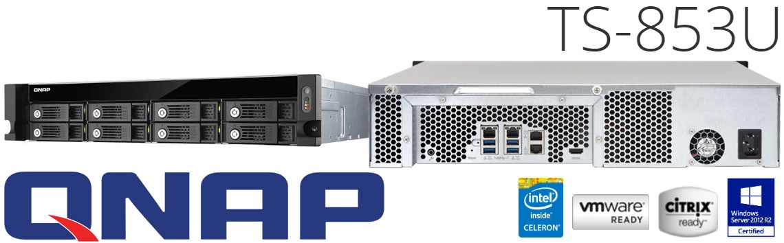 Qnap TS-853U, NAS rackmount de alto desempenho