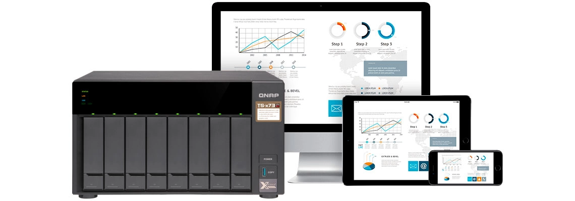 TS-873 128TB Qnap, um Storage NAS fácil de instalar e gerenciar