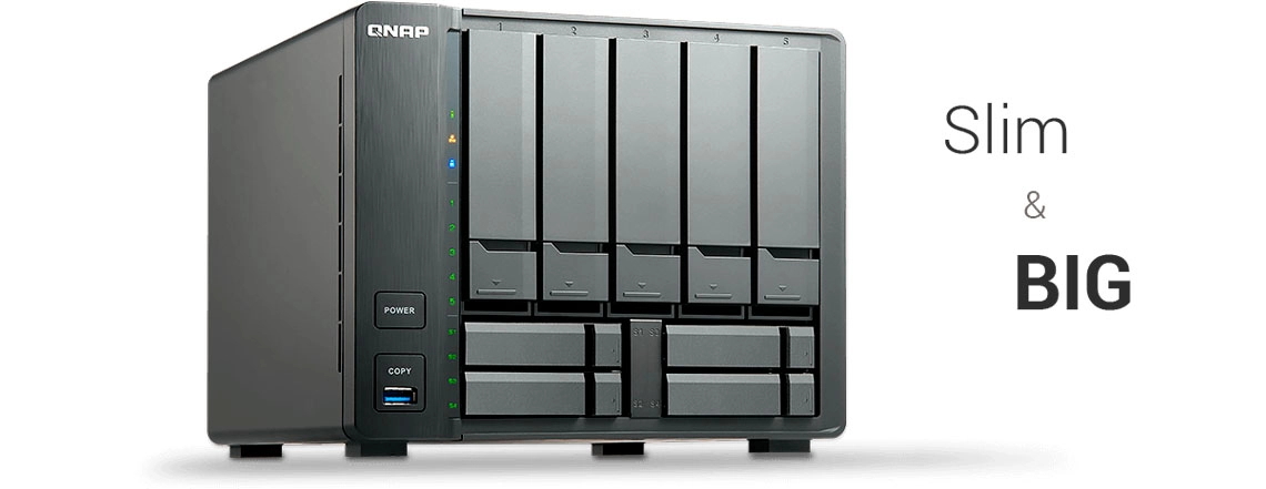 TS-932X, um servidor NAS 90TB SSD ou HDD