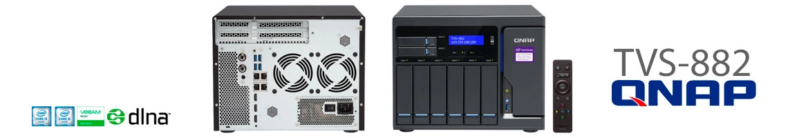 Qnap TVS-882, desktop storage de alta performance