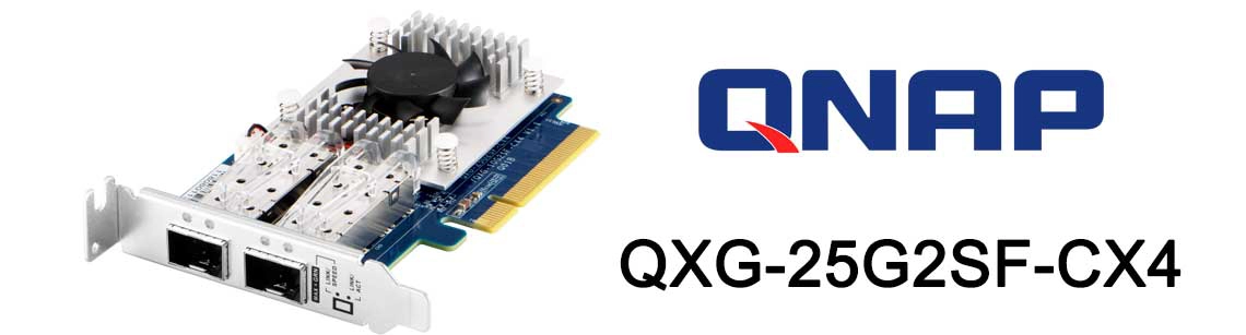 QXG-10G2SF-CX4 Qnap, uma placa de expansão de rede 25GbE
