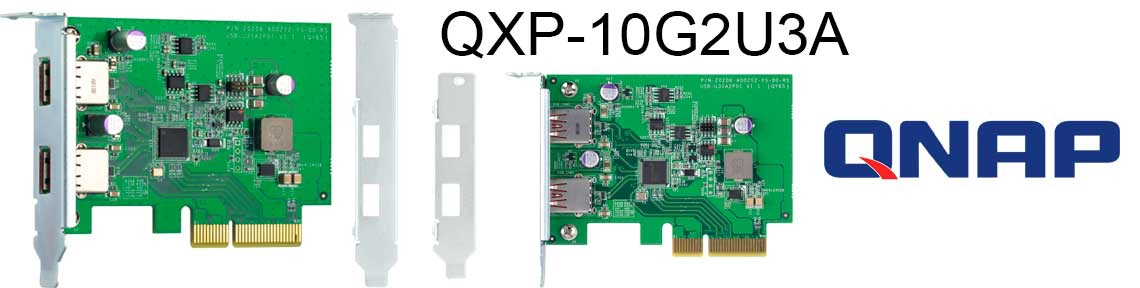 QXP-10G2U3A, placa de expansão com entradas USB 3.2 Gen 2