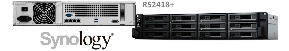 RackStation RS2418+, NAS storage 48TB com armazenamento escalável 