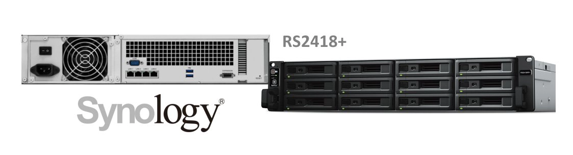 RackStation RS2418+, NAS storage 24TB com armazenamento escalável 