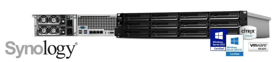 RackStation Synology RS3614xs+ 48TB, desempenho superior e ininterrupto