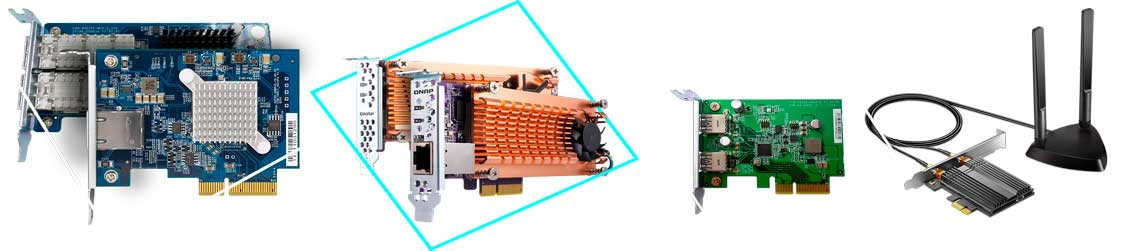 Recursos de E/S com expansão PCIe