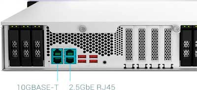 Rede 10GbE e 2,5GbE para tarefas que exigem largura de banda