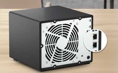 Redes 10GbE e 2.5GbE — Transferência de arquivos grandes e edição de mídia
