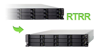 Replicação de dados - Storage rack TS-1263U QNAP