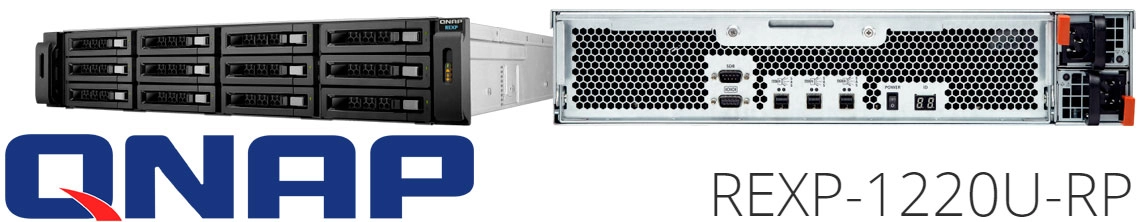 REXP-1220U-RP Qnap, solução de expansão de capacidade NAS 12 baias