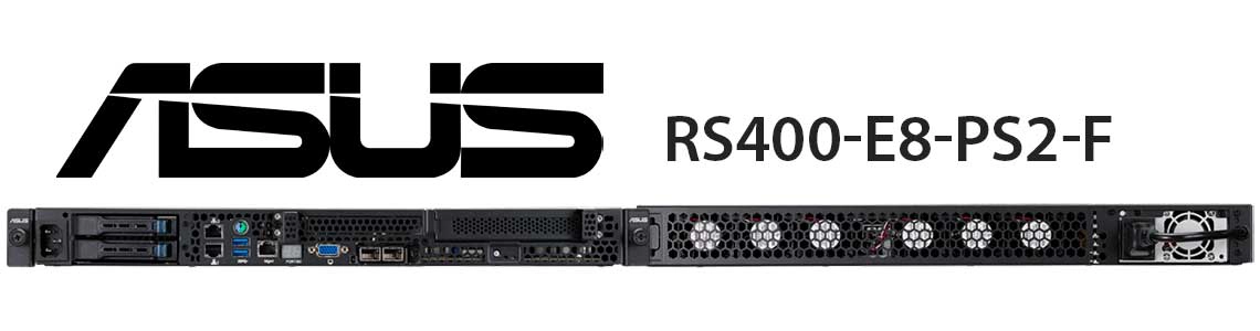 Servidor Asus RS400-E8-PS2-F, fonte redundante e processador Intel Xeon