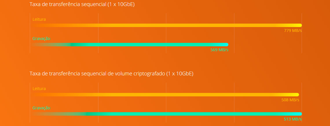 Storage NAS 30TB com alto desempenho 10GbE