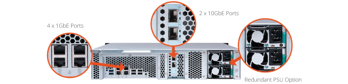 Storage NAS 8 baias com alta confiabilidade 