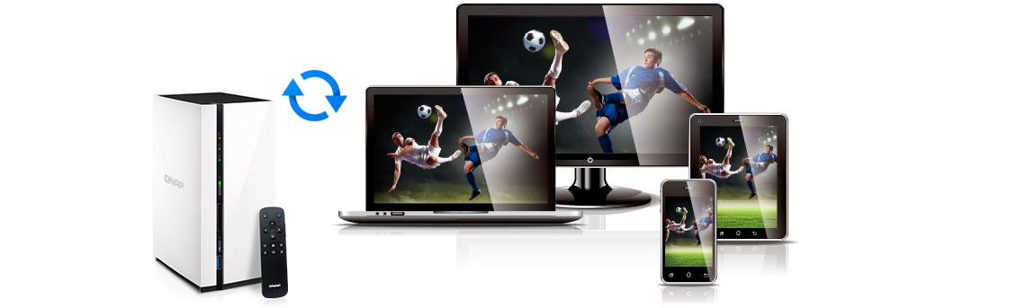 Servidor multimedia compatível DLNA, HDMI e com controle remoto incluso