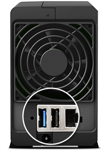 Servidor NAS com porta USB