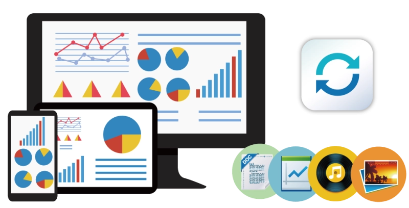 Sincronização de dispositivos conectados com o Qnap Qsync