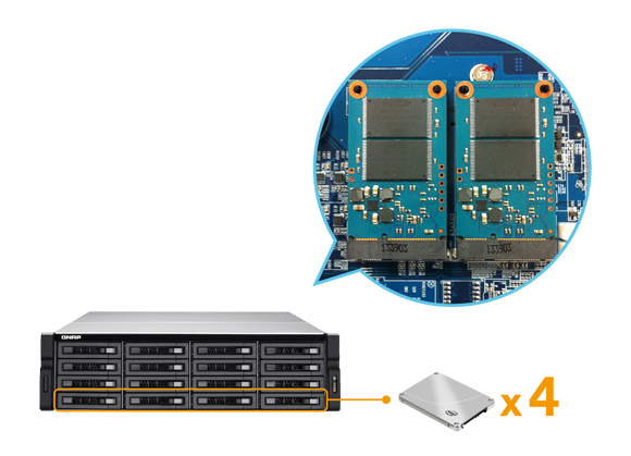 Slot mSATA para cache SSD