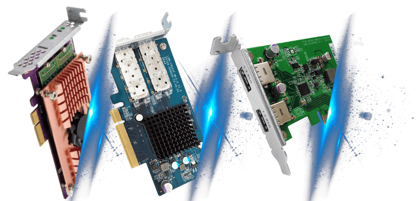 Um slot PCI Express para expansão das funcionalidade NAS