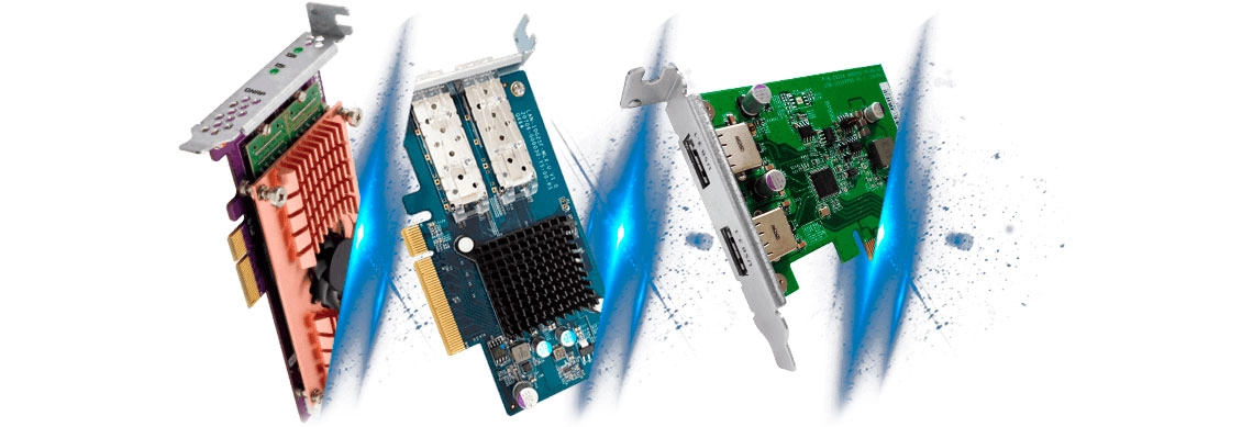 Slot PCIe para expansão das funcionalidades NAS