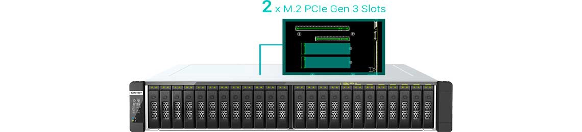 Slots PCIe SATA M.2 e cache SSD