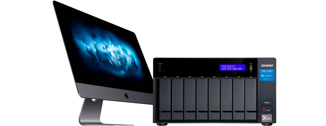 Solução de armazenamento para iMac Pro equipado com 10GbE
