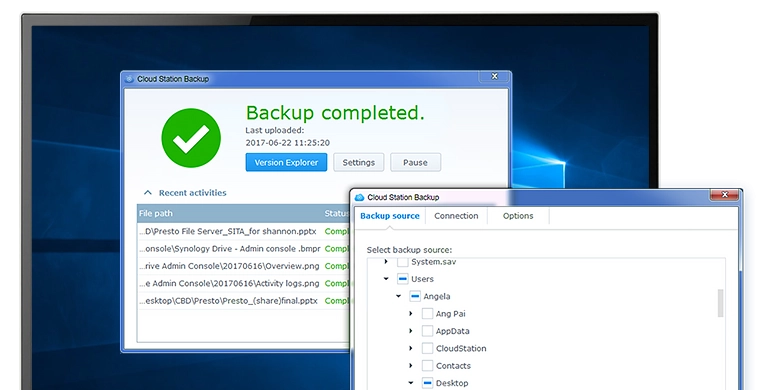 Soluções de backup abrangentes