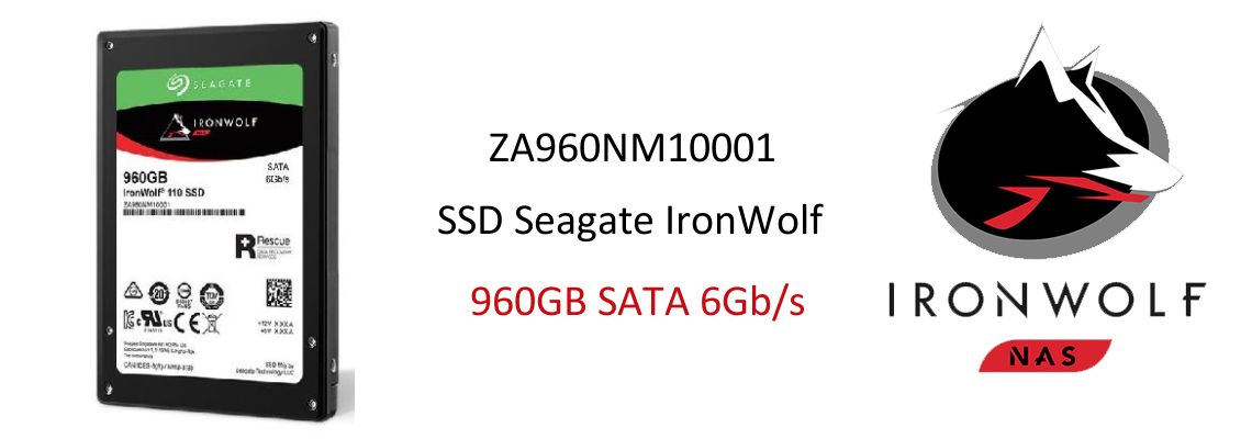 SSD 960GB IronWolf 110 Seagate ZA960NM10001 para desempenho 24/7 em Storage NAS 