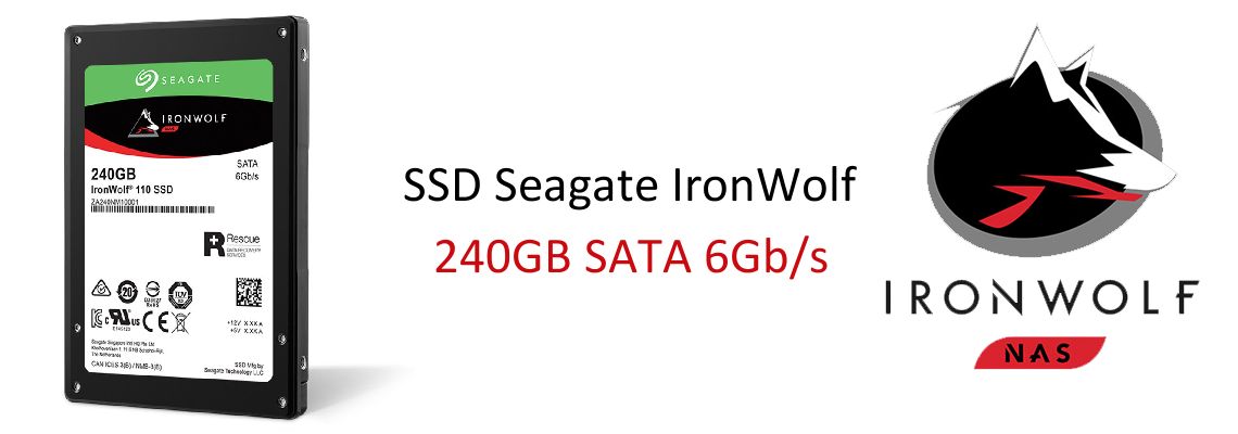 SSD IronWolf 110 240Gb Seagate ZA240NM10001 para Storage NAS e ambientes 24/7
