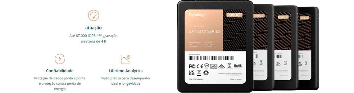 SSD SAT5210 960G voltado para ambientes empresariais