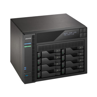 AS7008T 112TB, storage SATA com integração multiplataforma e compartilhamento de dados