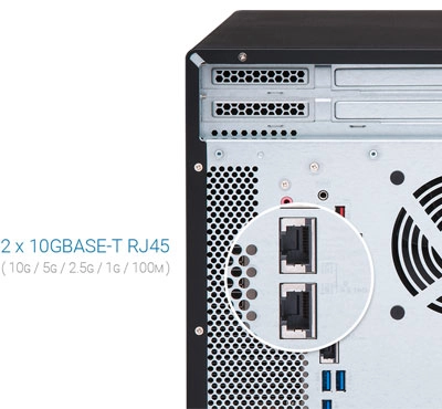 Storage NAS 144TB com 2 portas 10GbE