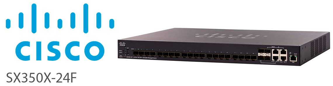 Switches gerenciáveis ​​empilháveis ​​Cisco 350X-24F