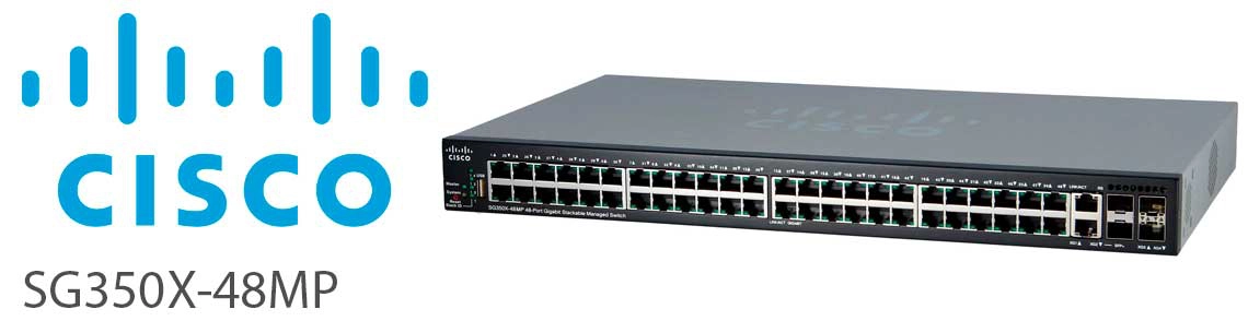 Switches gerenciáveis ​​empilháveis ​​Cisco 350X-48MP