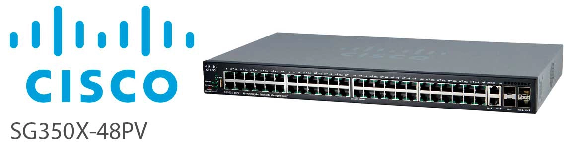 Switches gerenciáveis ​​empilháveis ​​Cisco 350X-48PV