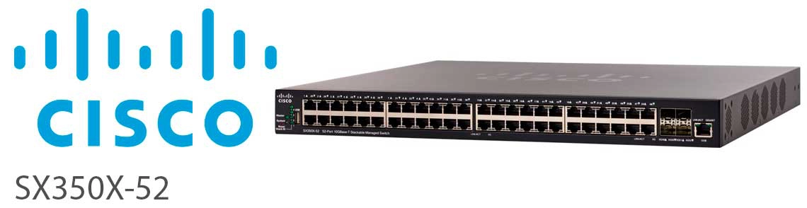 Switches gerenciáveis ​​empilháveis ​​Cisco 350X-52
