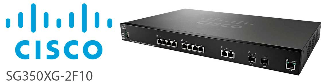 Switches gerenciáveis ​​empilháveis ​​Cisco 350XG-2F10