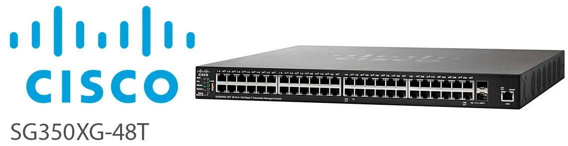 Switches gerenciáveis ​​empilháveis ​​Cisco 350XG-48T