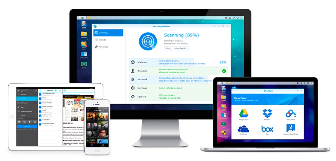 Synology Diskstation, sistema operacional e aplicativos robustos 