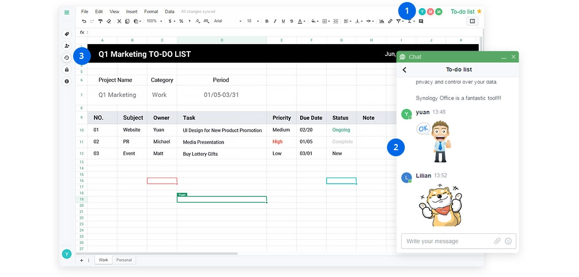 Synology Office, colaboração em tempo real dentro da nuvem privada