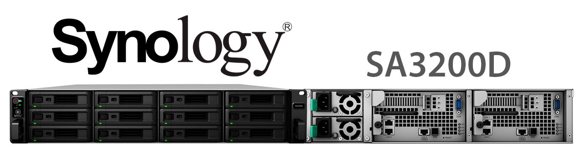 SA3200D Synology com alta capacidade de armazenamento