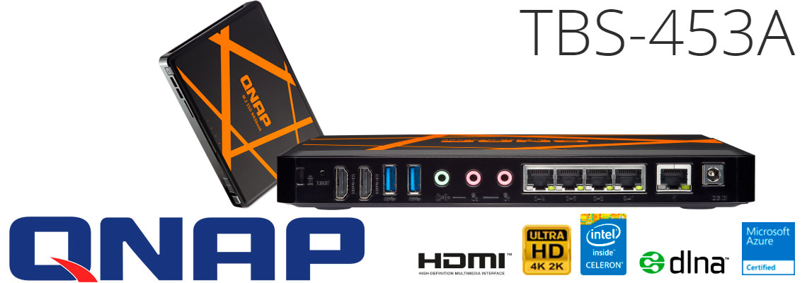 TBS-453A Qnap NASbook Servidor com 4 baias para SSD M.2 SATA 