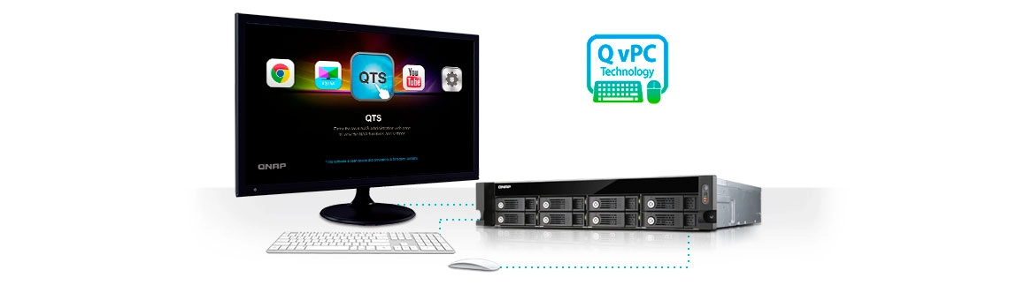 Tecnologia QNAP QvPC presente no TS-853U-RP