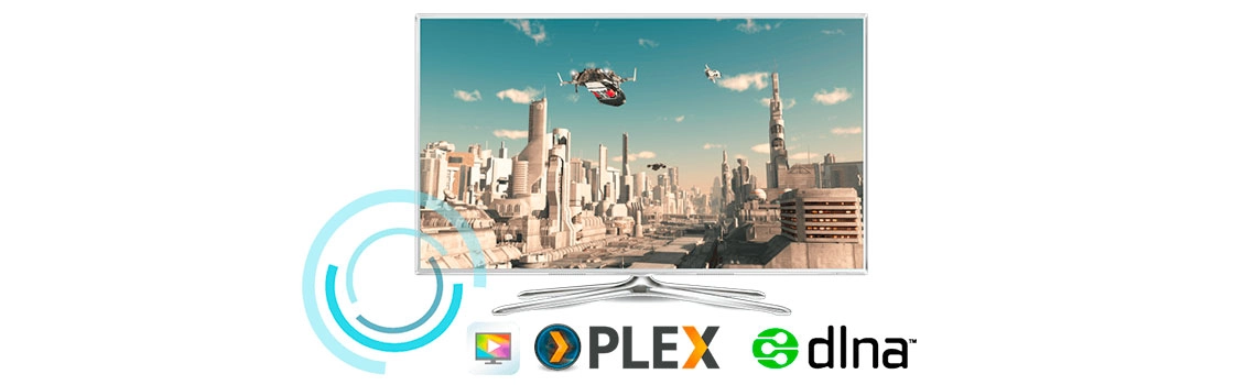 Transmissão de mídia via DLNA, AirPlay, Chromecast e Plex