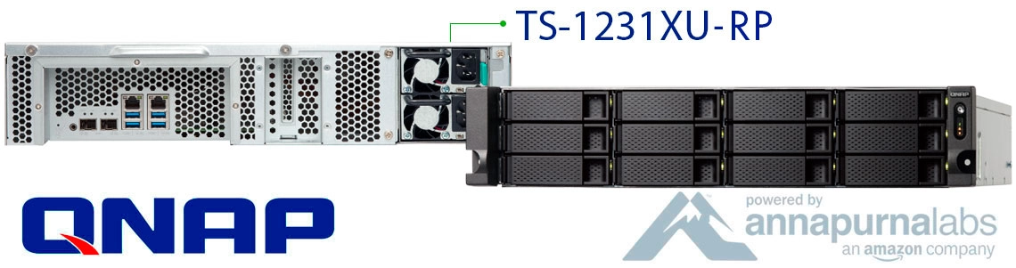 TS-1231XU-RP 48TB, turbo NAS completo para empresas