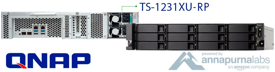 TS-1231XU-RP 36TB, turbo NAS completo para empresas